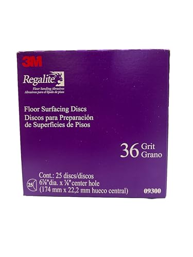 3M Regalite Edger Discs 6 7/8" x 7/8" Hole (25/Box) (Purple, 6 7/8" x 7/8", 36, Extra Coarse)
