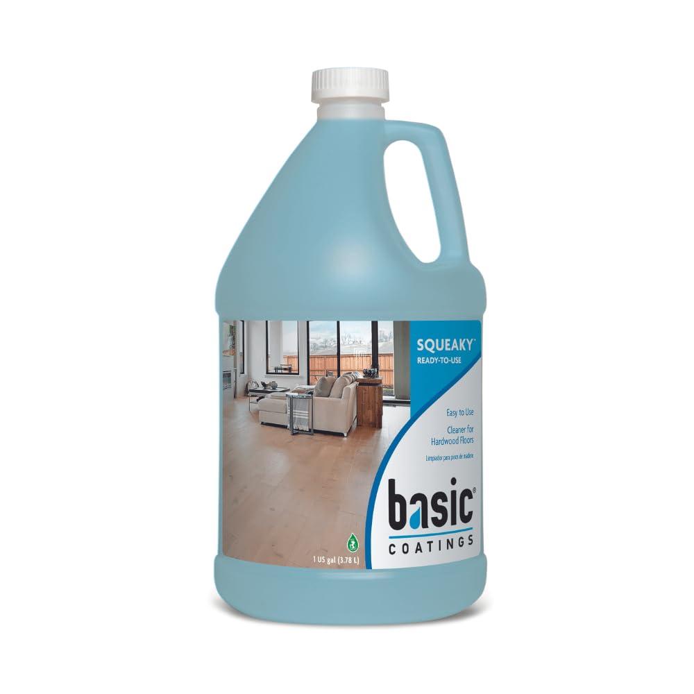 Basic Coatings Squeaky Hardwood Floor Cleaner Refill | Harwood Floor Cleaner | No Residue I Floor Cleaning Solution I 1 Gal - ShippingFloors