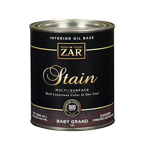 Zar 12112 1 Quart Black Onyx Zar Oil Based Wood Stain - ShippingFloors