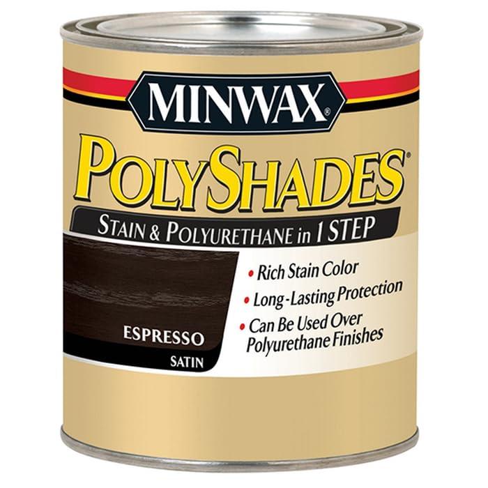 2-Pack of 1/2 pt Minwax 21397 Espresso PolyShades Wood Stain and Polyurethane, Satin - ShippingFloors