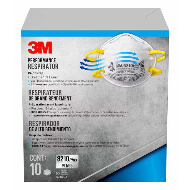 3M 8210 Plus Particulate Respirator Mask 10 Per Box - ShippingFloors