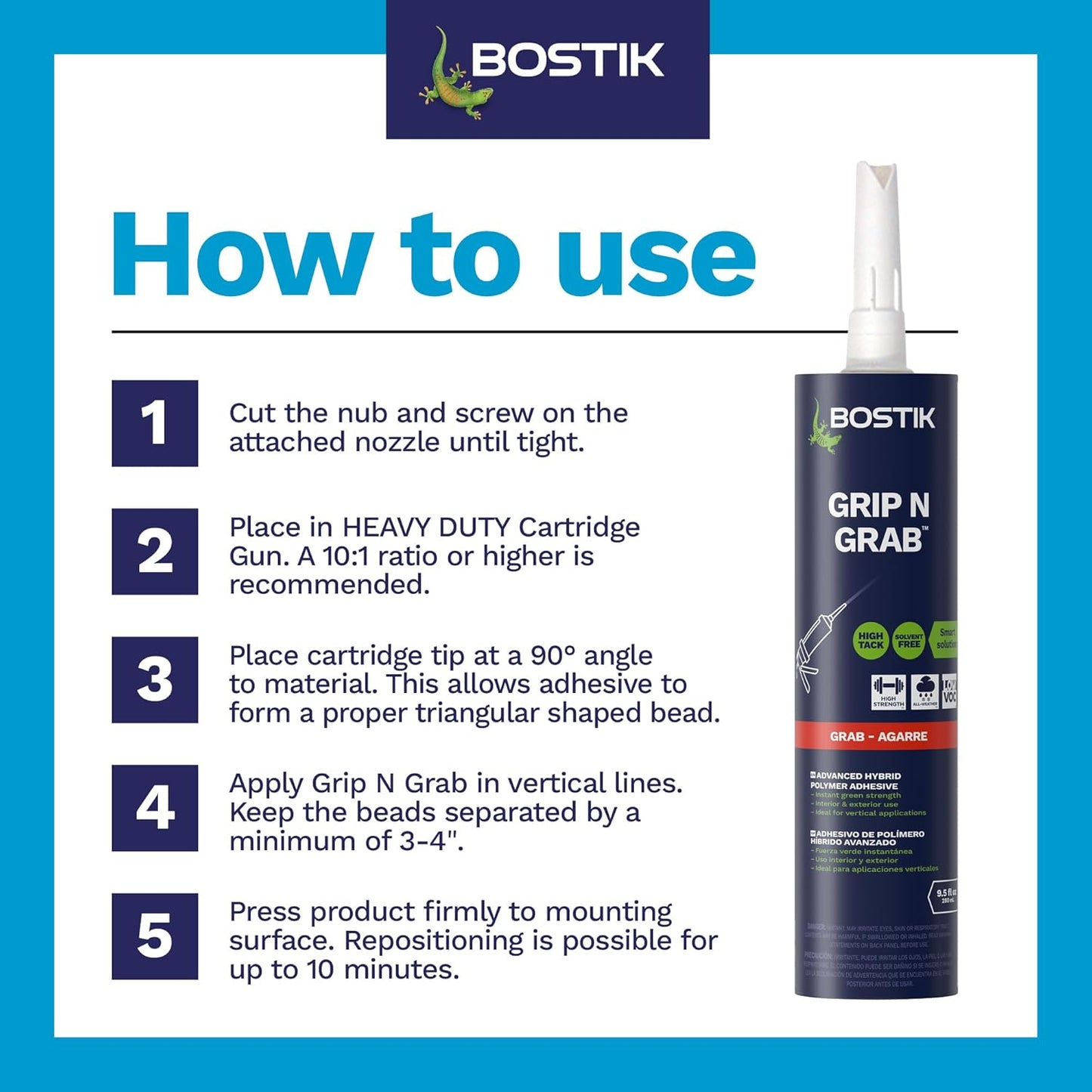 BOSTIK Grip n Grab 9.5oz