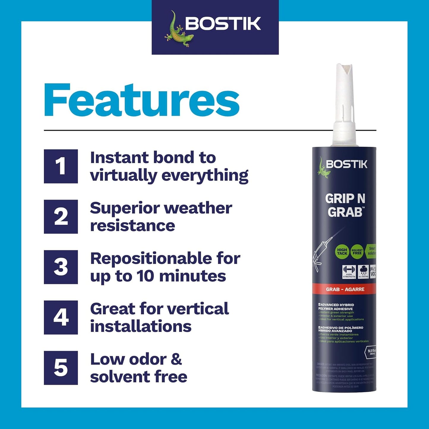 BOSTIK Grip n Grab 9.5oz