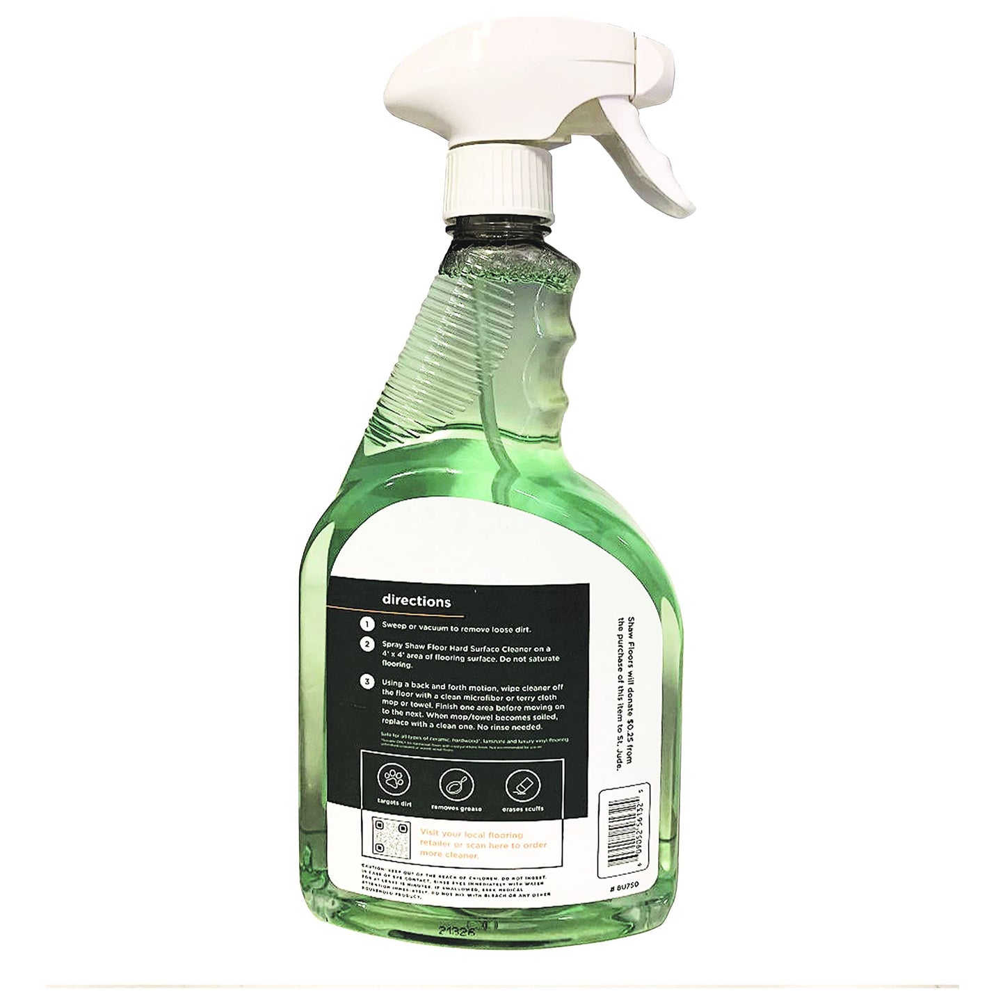 Shaw Floors Hard Surface Floor Cleaner for Ceramic Laminate Hardwood and Luxury Vinyl 32oz Spray - ShippingFloors