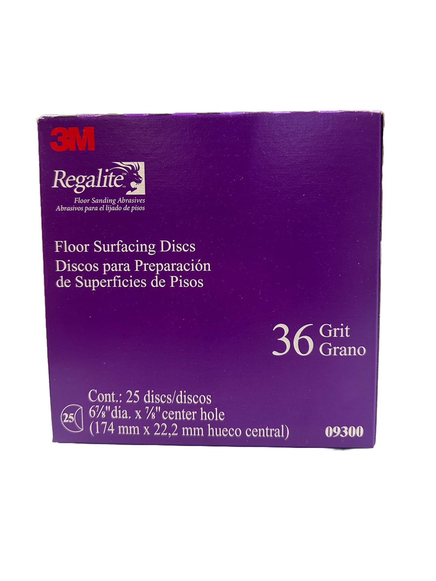 3M Regalite Edger Discs 6 7/8" x 7/8" Hole (25/Box) (Purple, 6 7/8" x 7/8", 36, Extra Coarse)