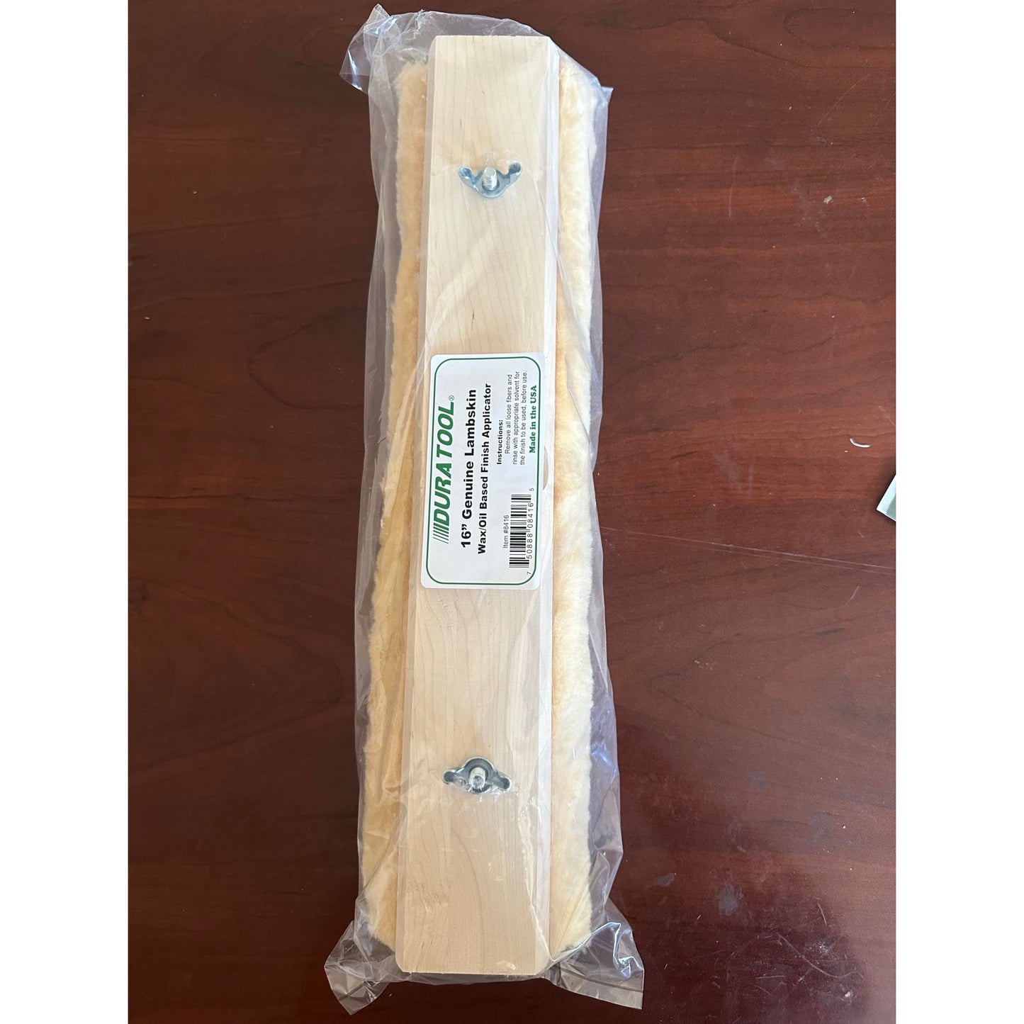 Duratool 10" #8410, 12" #8412, and 16" #8416 Lambskin Applicator with Block (16 Inch) - ShippingFloors
