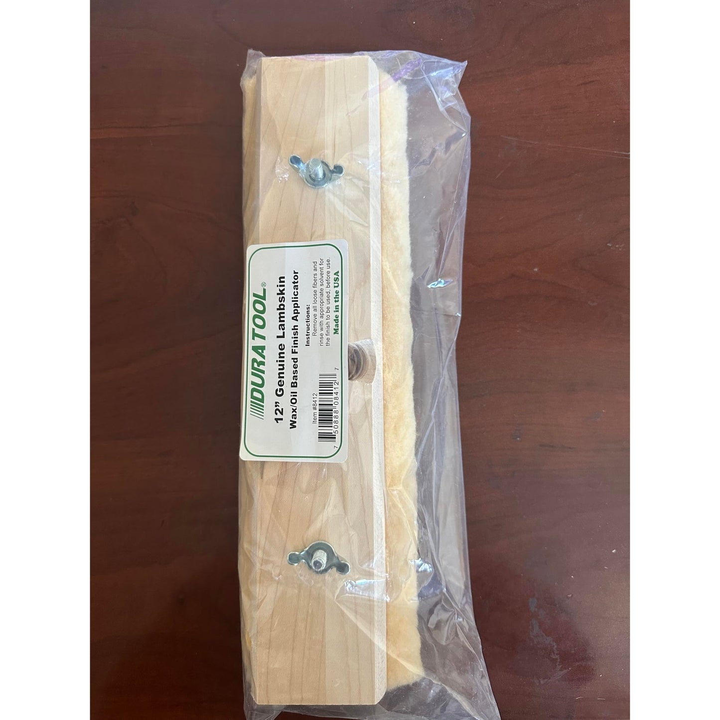 Duratool 10" #8410, 12" #8412, and 16" #8416 Lambskin Applicator with Block (16 Inch) - ShippingFloors