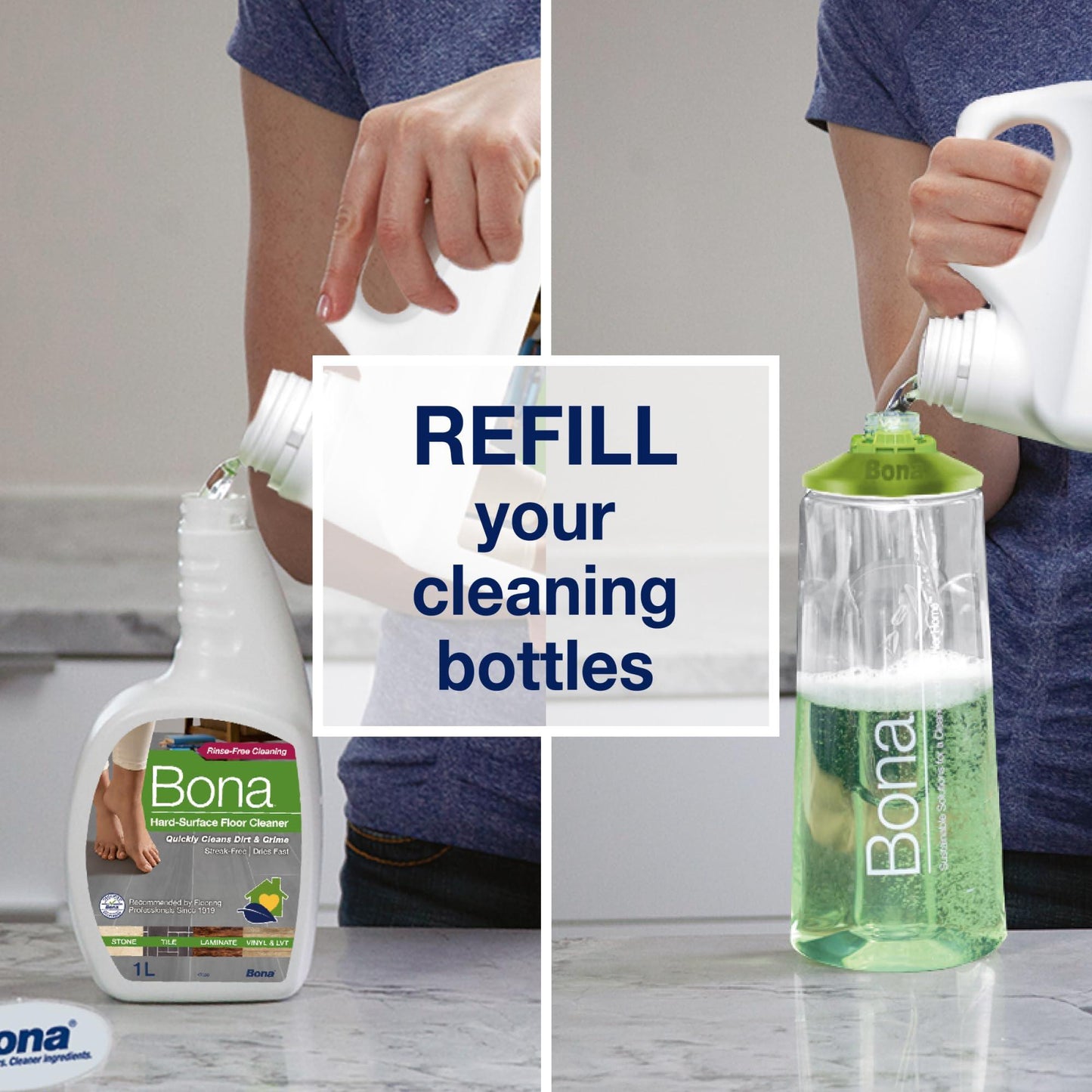 Hardwood Floor Cleaner, 1 gal Refill Bottle - ShippingFloors