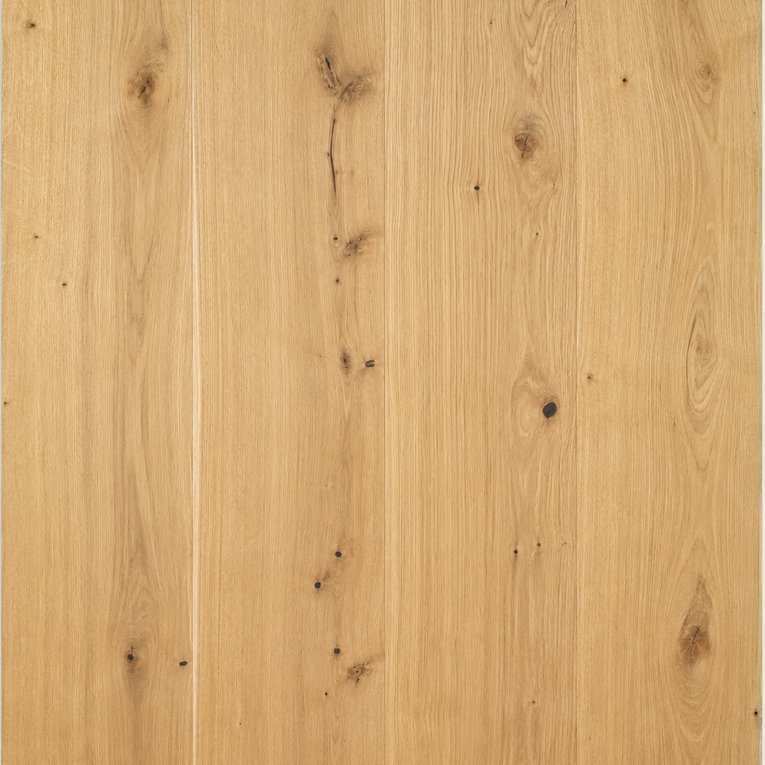 Pure White Oak Wire-Brushed Engineered Hardwood Flooring – Tongue & Groove | 5/8” x 7-5/8” x 96” with 3.5mm Top Layer (20.55 sq. ft./Case)