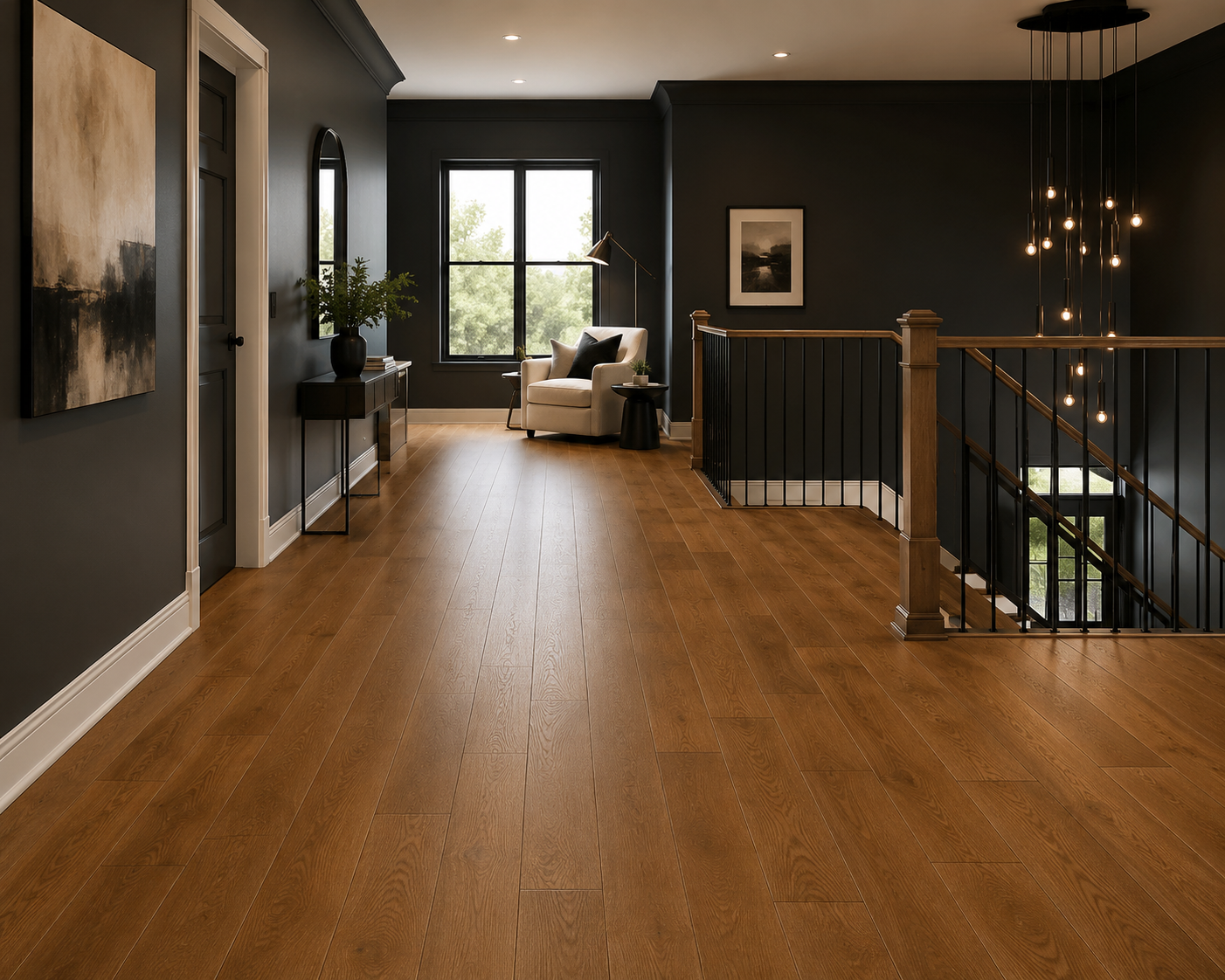 Charcoal 3/4 "thickness x 7.5" x RL 2' to 9' 9" with 6,01 mm Top Layer Rustic Grade, 24.61 SF BUNDLE SIZE, LOC 311 - ShippingFloors