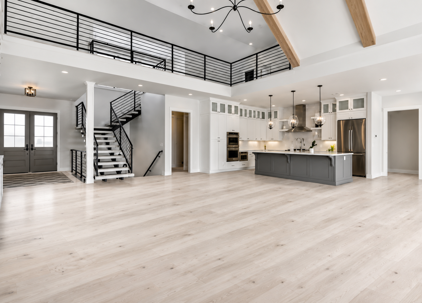 Cream White Oak Wire-Brushed Engineered Hardwood Flooring – Tongue & Groove | 5/8” x 7-5/8” x 96” with 3.5mm Top Layer (20.55 sq. ft./Case) - ShippingFloors
