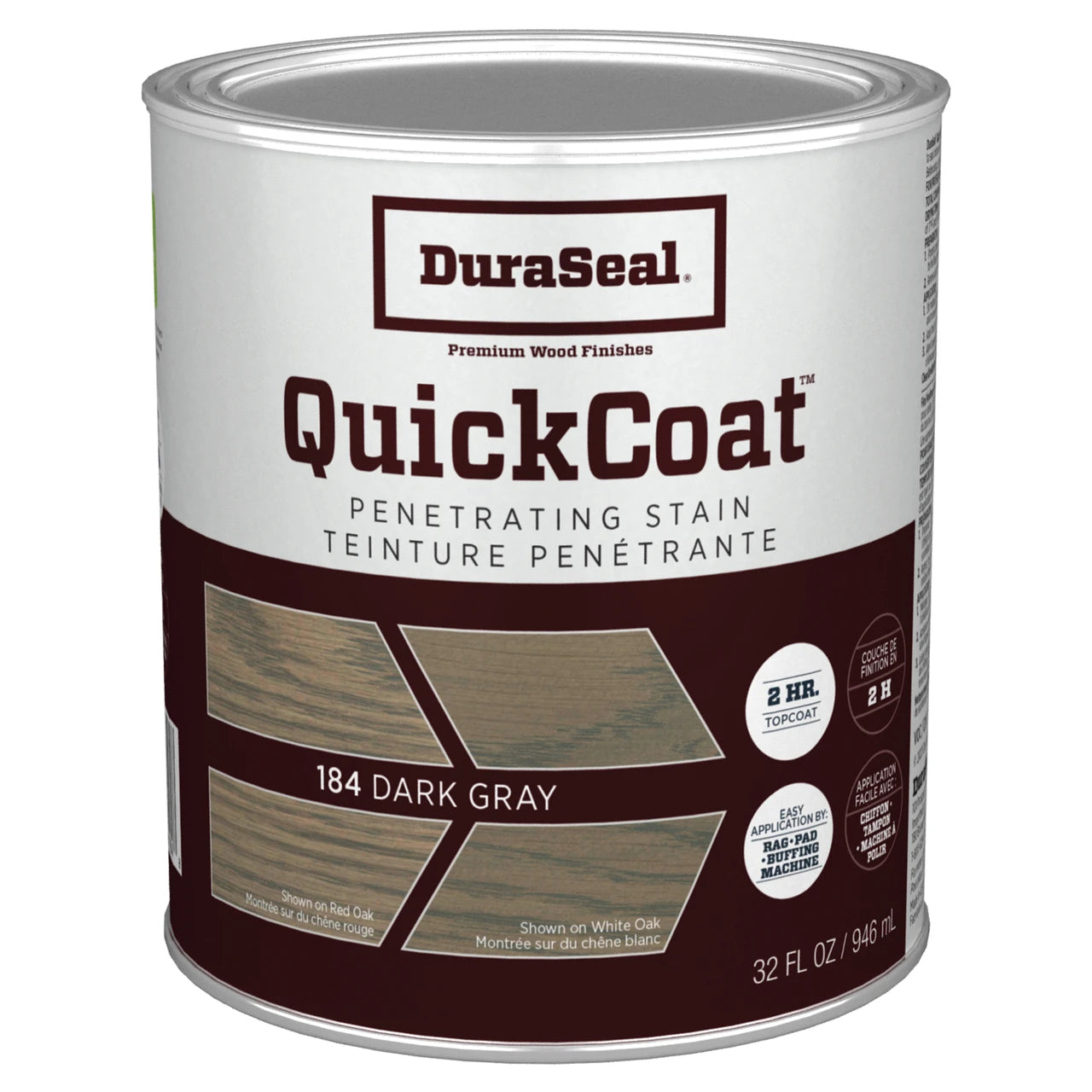 DuraSeal Quick Coat Stain - Dark Gray/Grey Quart - ShippingFloors