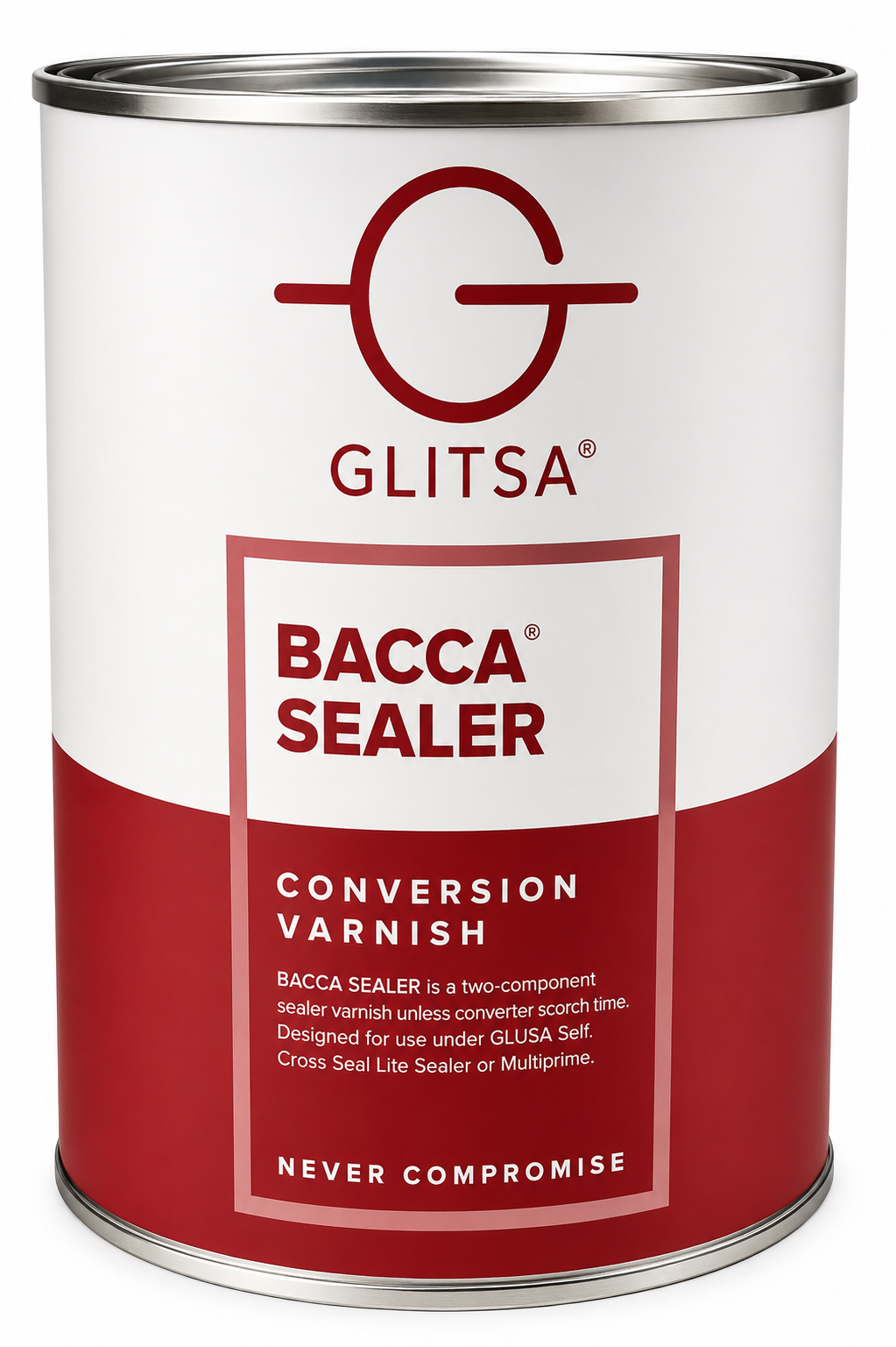 Glitsa Bacca Sealer Conversion Varnish with 3.5 OZ Hardener, Two-Component Wood Finish, Quart
