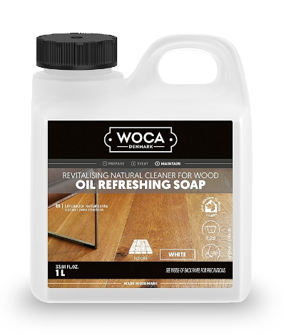 WOCA Denmark Oil Refreshing Soap - White 1L - ShippingFloors