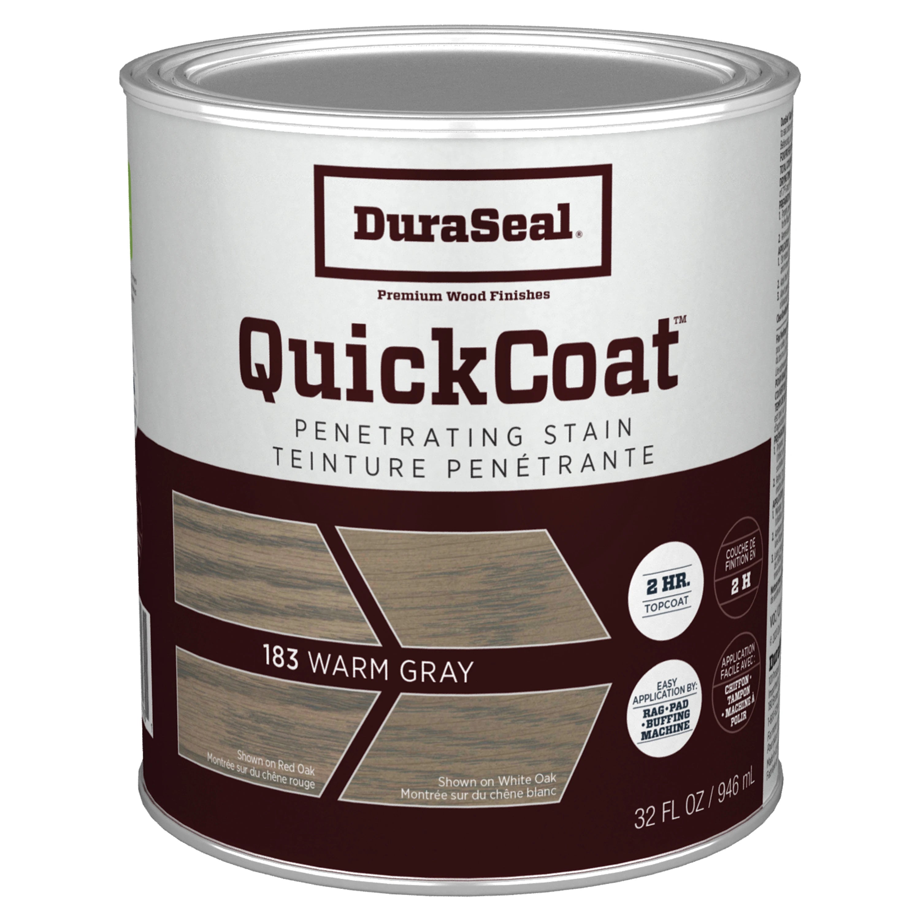 DuraSeal Quick Coat Stain - Warm Gray/Grey Quart - ShippingFloors