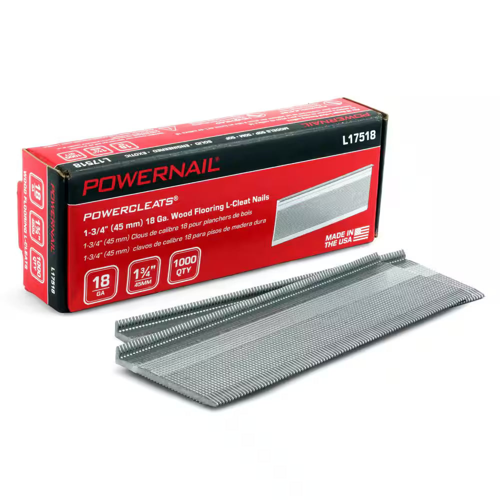 Powernail L-Cleats 18 GA 1 3/4" (1,000/Box)
