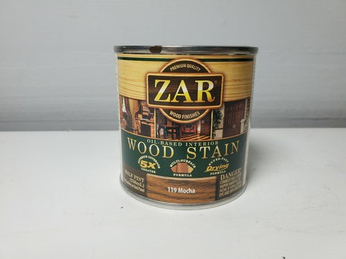 ZAR 11906 MOCHA WOOD STAIN 1/2 PN