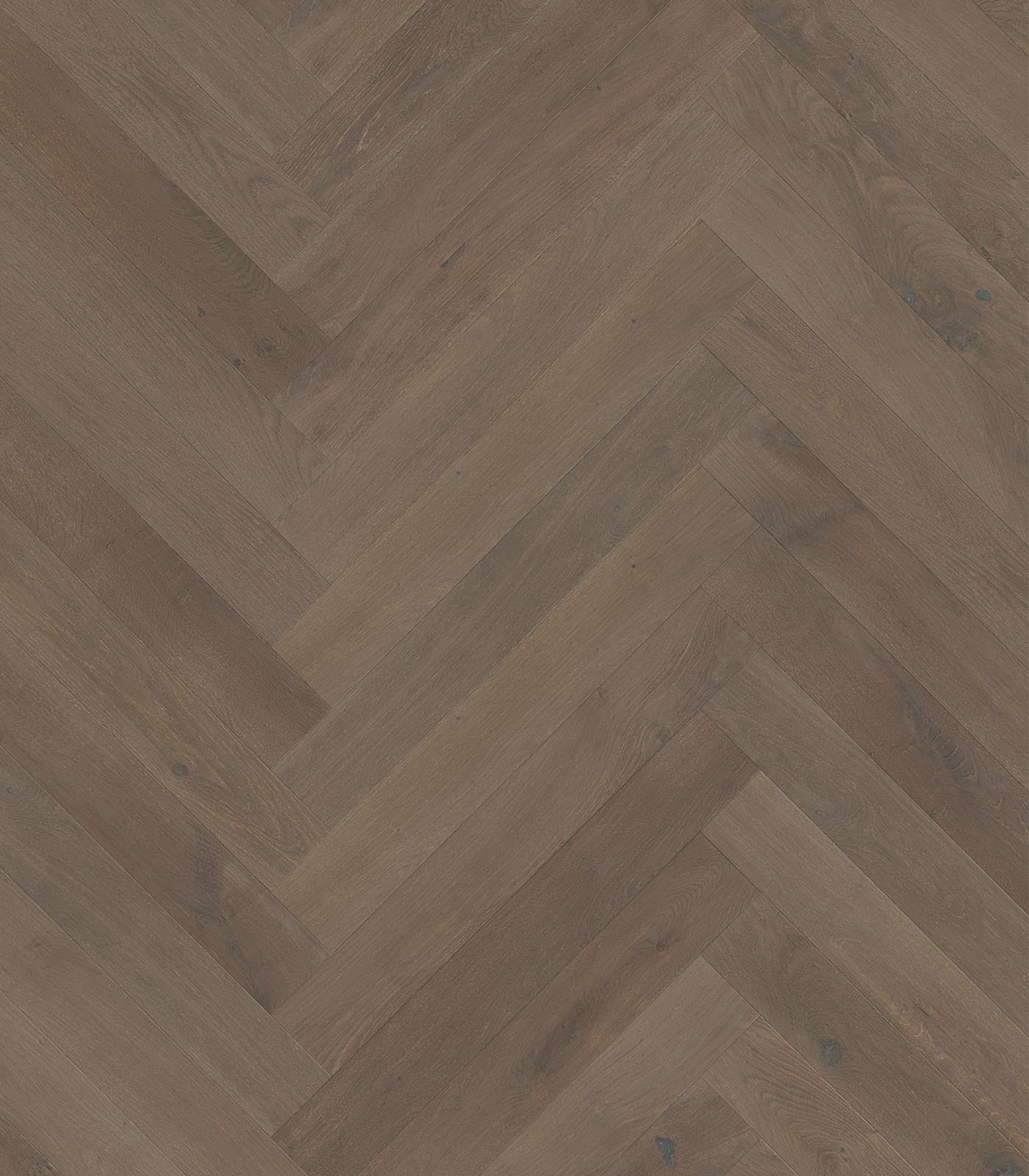 Herringbone Brittany Engineered Hardwood Flooring 4.7" x 33" Planks, 9/16" Thick, Warm Grey, UV Oil/Urethane Finish