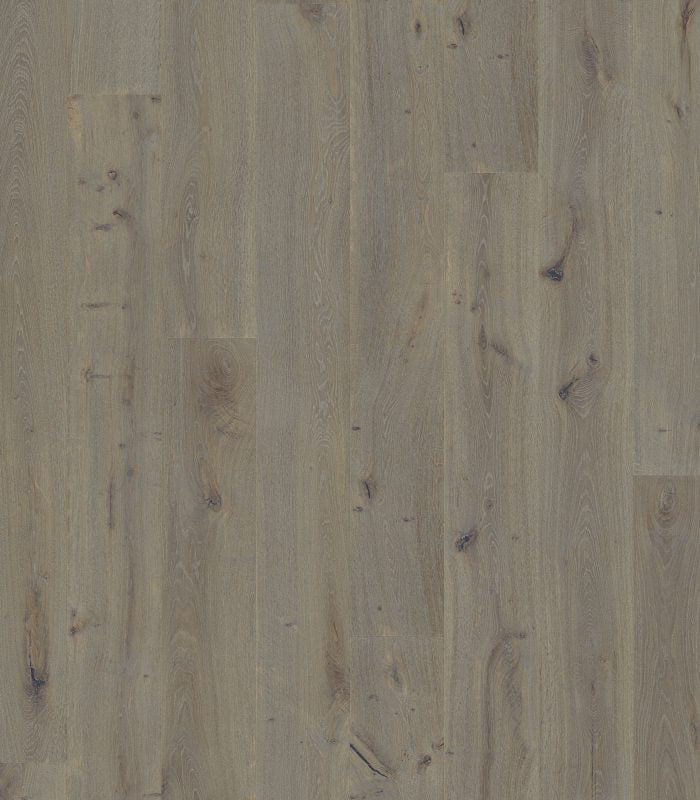 Whitsundays Engineered Hardwood Flooring - Western European Oak, Warm Grey, Smooth/Brushed, 7.5"-11.5" W, 72"-96" L, 9/16"-7/8" Thick, Tongue & Groove/5G