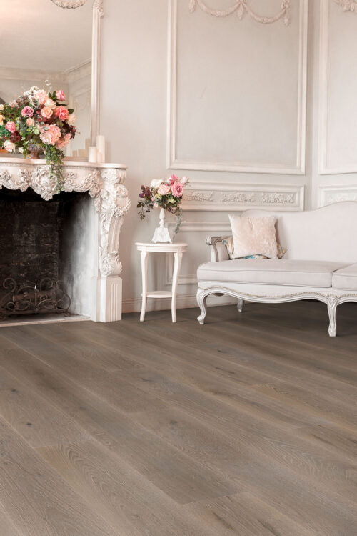 Venice Engineered Hardwood Flooring – Warm Grey, 7 1/2" to 11 1/2" W, 72" to 96" L, 9/16" to 7/8" Thick, UV Oil/Urethane Finish