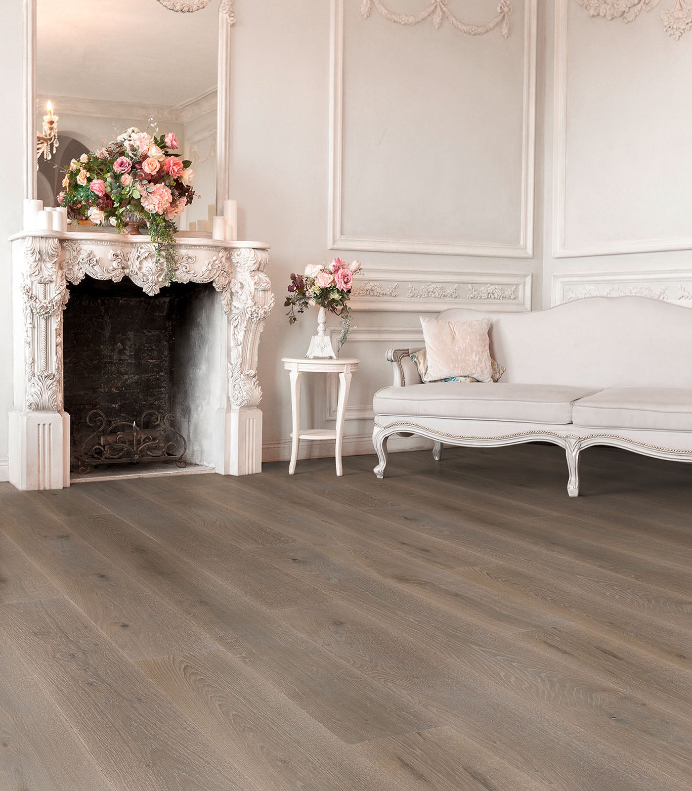 Venice Engineered Hardwood Flooring – Warm Grey, 7 1/2" to 11 1/2" W, 72" to 96" L, 9/16" to 7/8" Thick, UV Oil/Urethane Finish