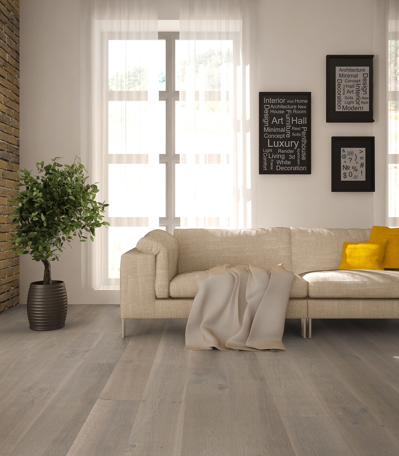 Seychelles Western European Oak Engineered Hardwood Flooring, 7.5"-11.5" W, 72"-96" L, 9/16"-7/8" Thick, Tongue & Groove/5G