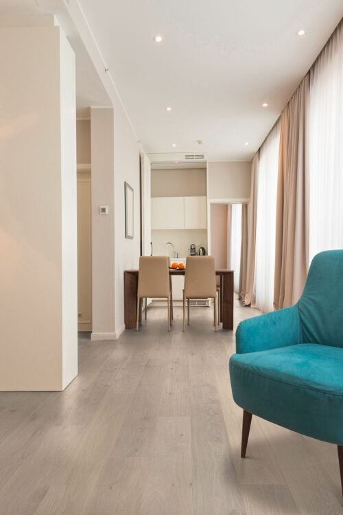 Albatron Engineered Hardwood Flooring – Western European Oak, Brushed Texture, 7.5"–11.5" Wide, 72"–96" Long, 9/16"–7/8" Thick