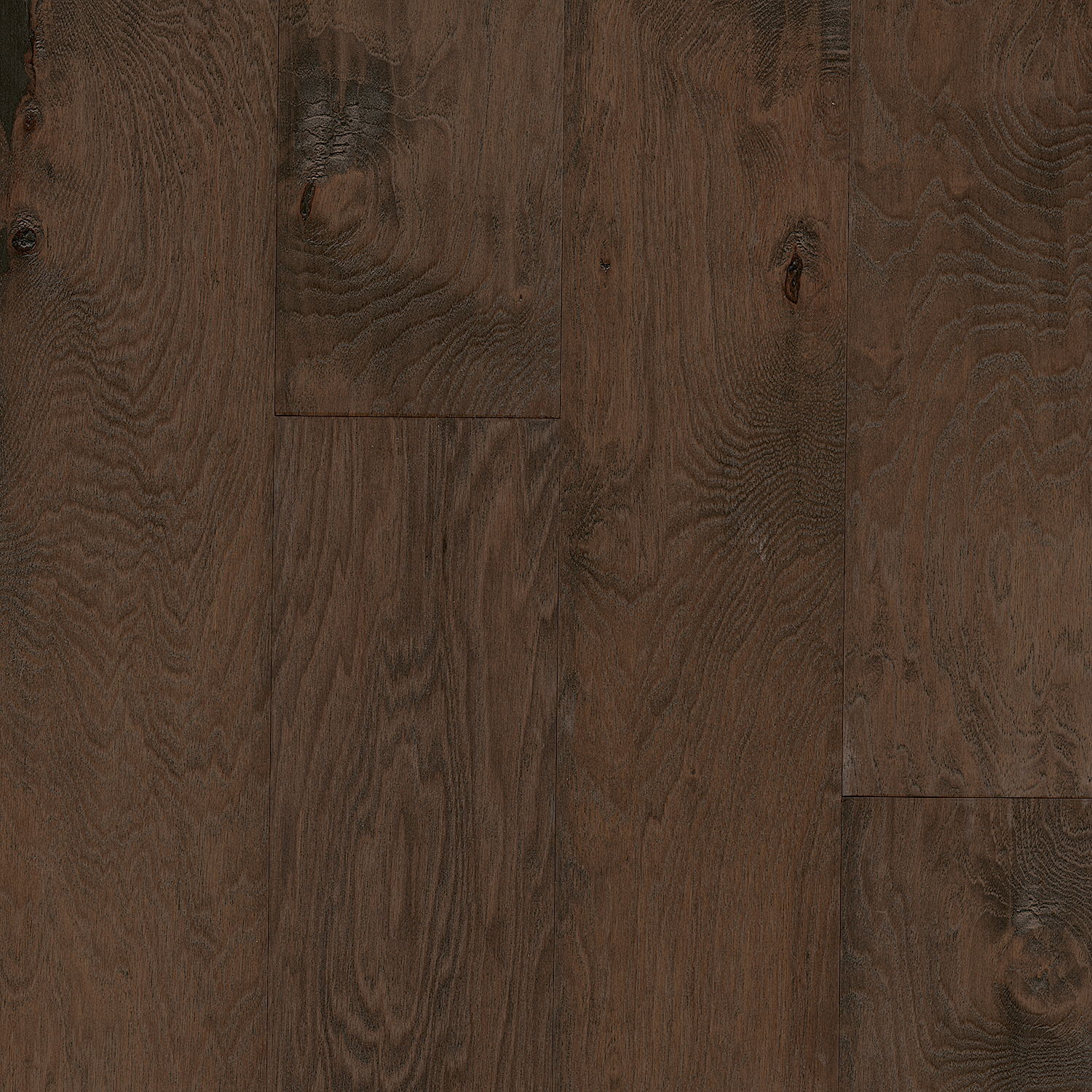 Steeple Spice 6.5" Wide Hickory Engineered Hardwood Flooring, 3/8" Thick, Hand-Scraped, Low Gloss Finish, 39.5 Sq. Ft. Box - ShippingFloors