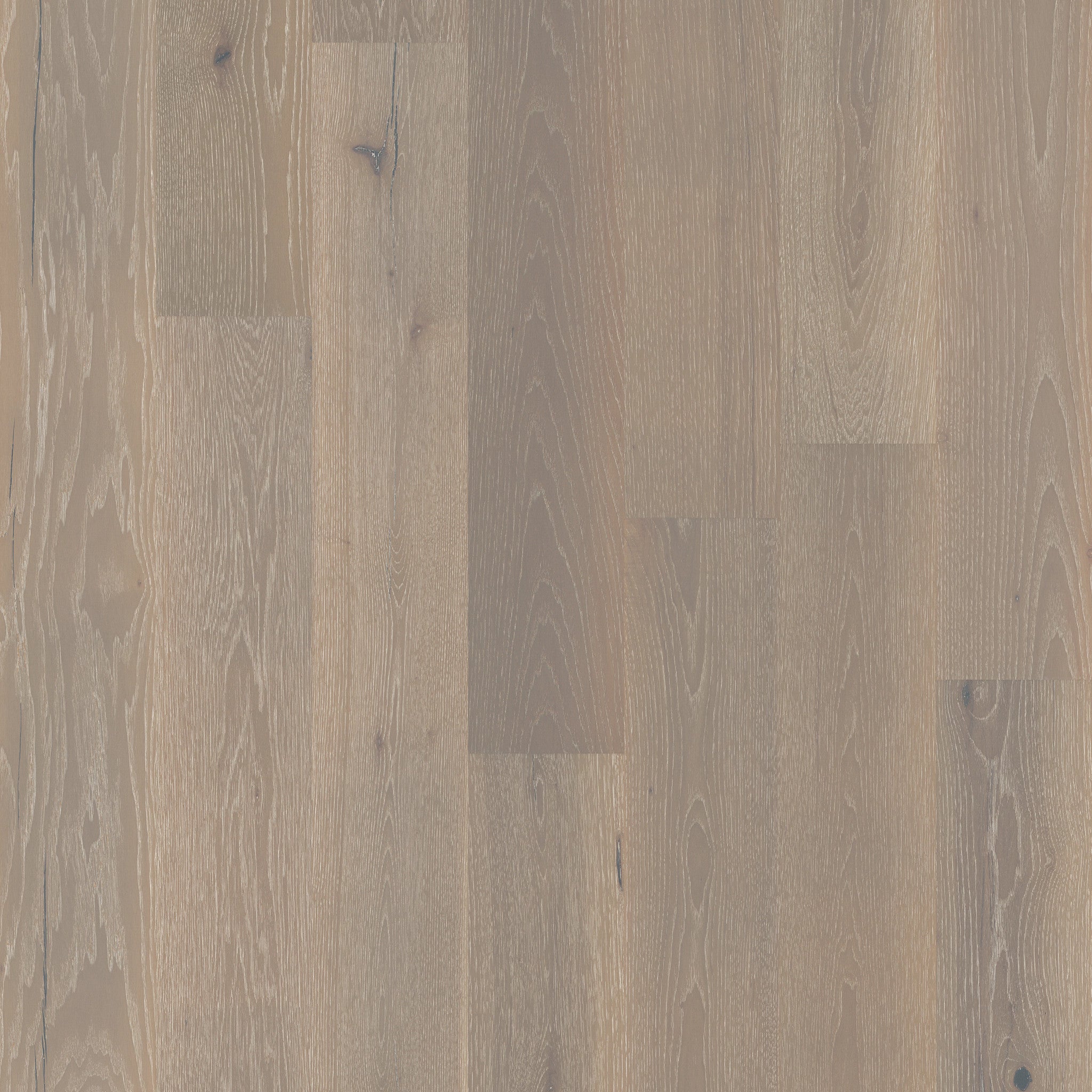 Exquisite Beiged Hickory 7.5" Wide Waterproof Engineered Hardwood Flooring, Wirebrushed, 5/16" Thick, Attached Pad
