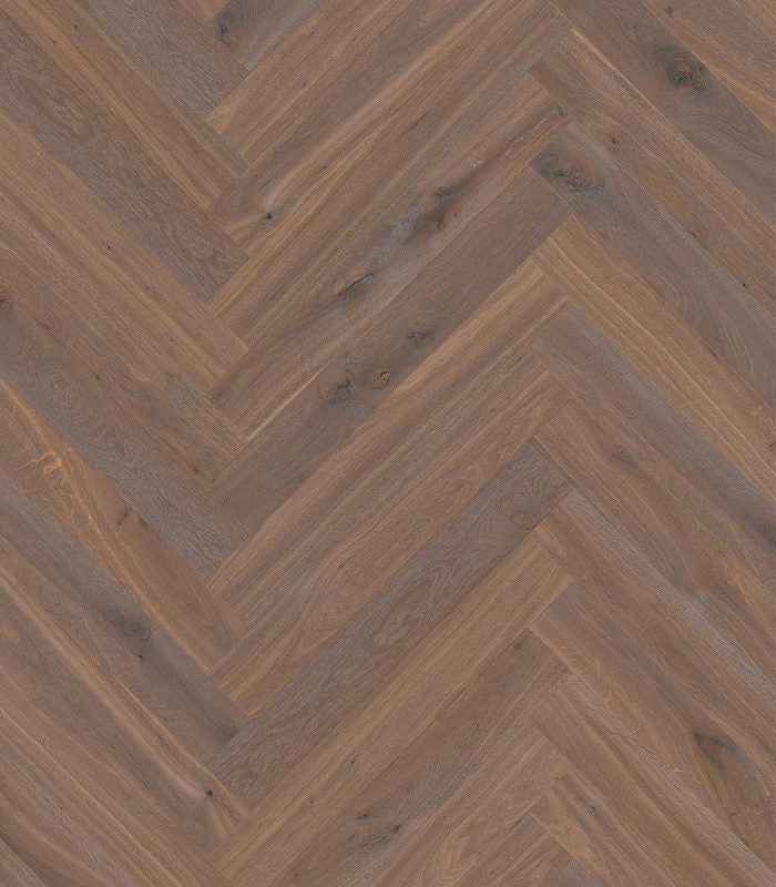 Herringbone Biarritz Western European Oak Flooring, 4.7" x 33" Planks, 9/16" or 13/16" Thick, UV Oil/Urethane Finish