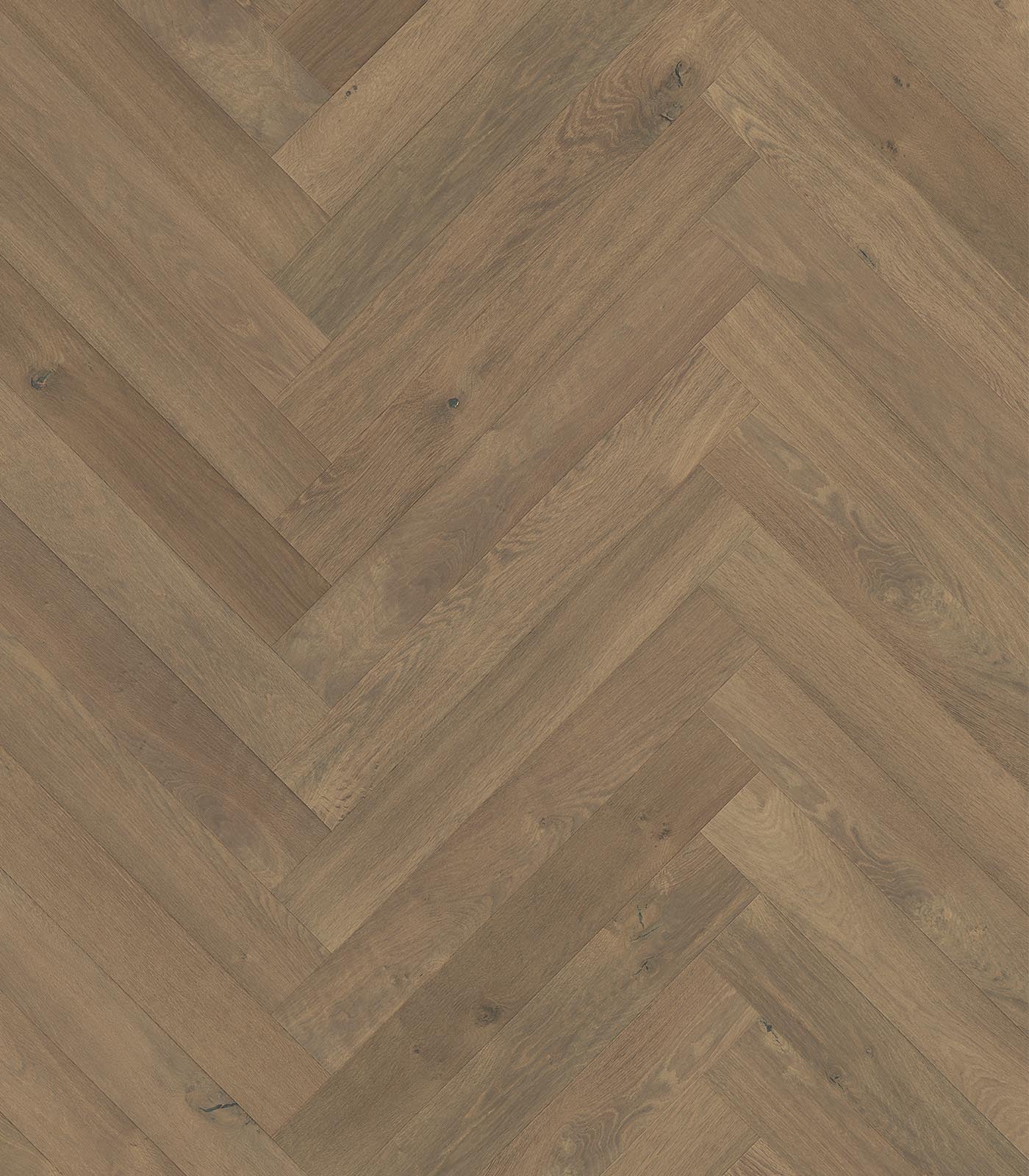 Herringbone Verbier Engineered European Oak Flooring, 4.7" x 33" Planks, 9/16" Thick, Warm Grey, UV Oil or Urethane Finish