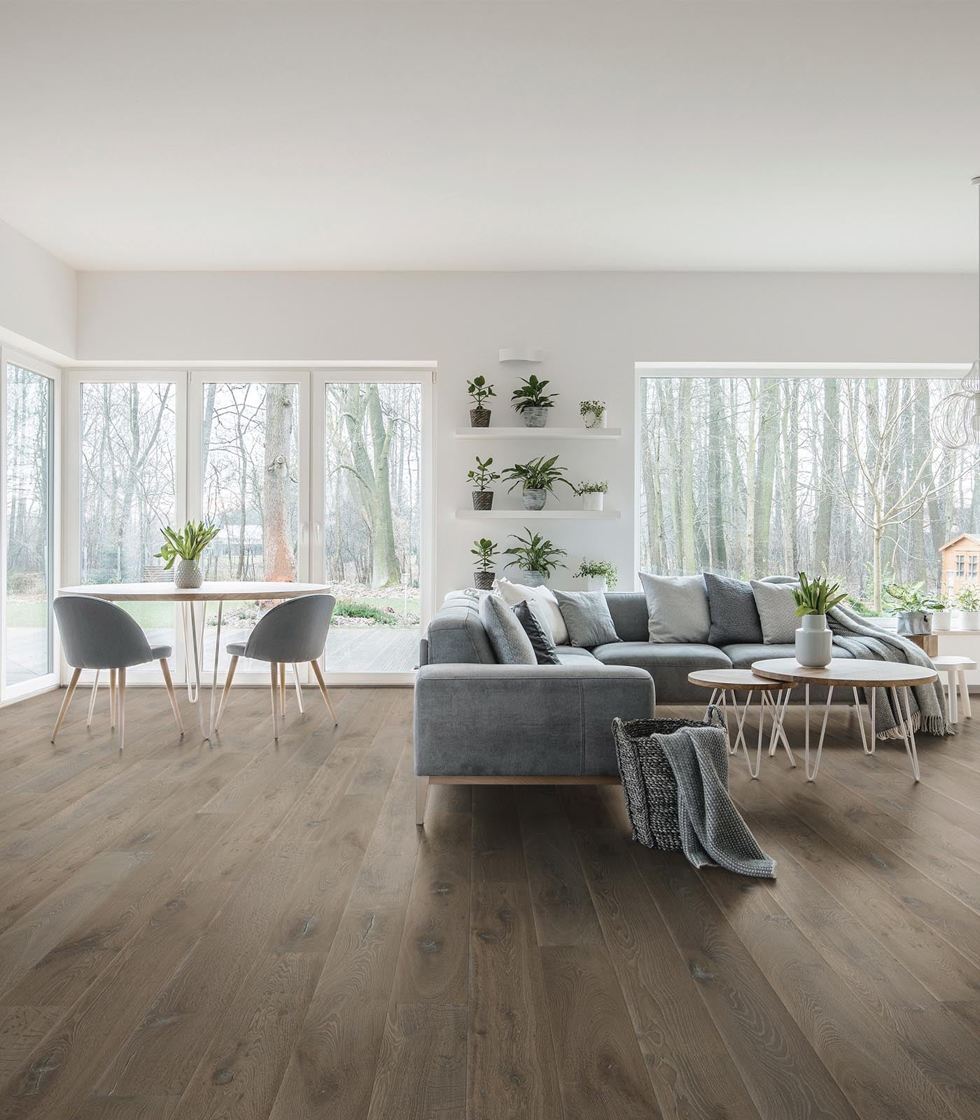 Tivoli Heritage Collection Engineered Western European Oak Flooring, 7.5"-11.5" Wide, 72"-96" Long, 9/16"-7/8" Thick, UV Oil/Urethane Finish