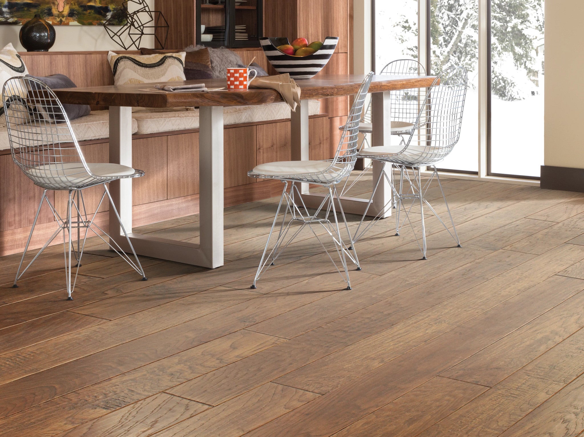 Grant Grove 6 3/8" Woodlake Engineered Hickory Hardwood Flooring, 3/8" Thick, 1.2mm Veneer, Water-Resistant, EPIC Plus Collection - ShippingFloors
