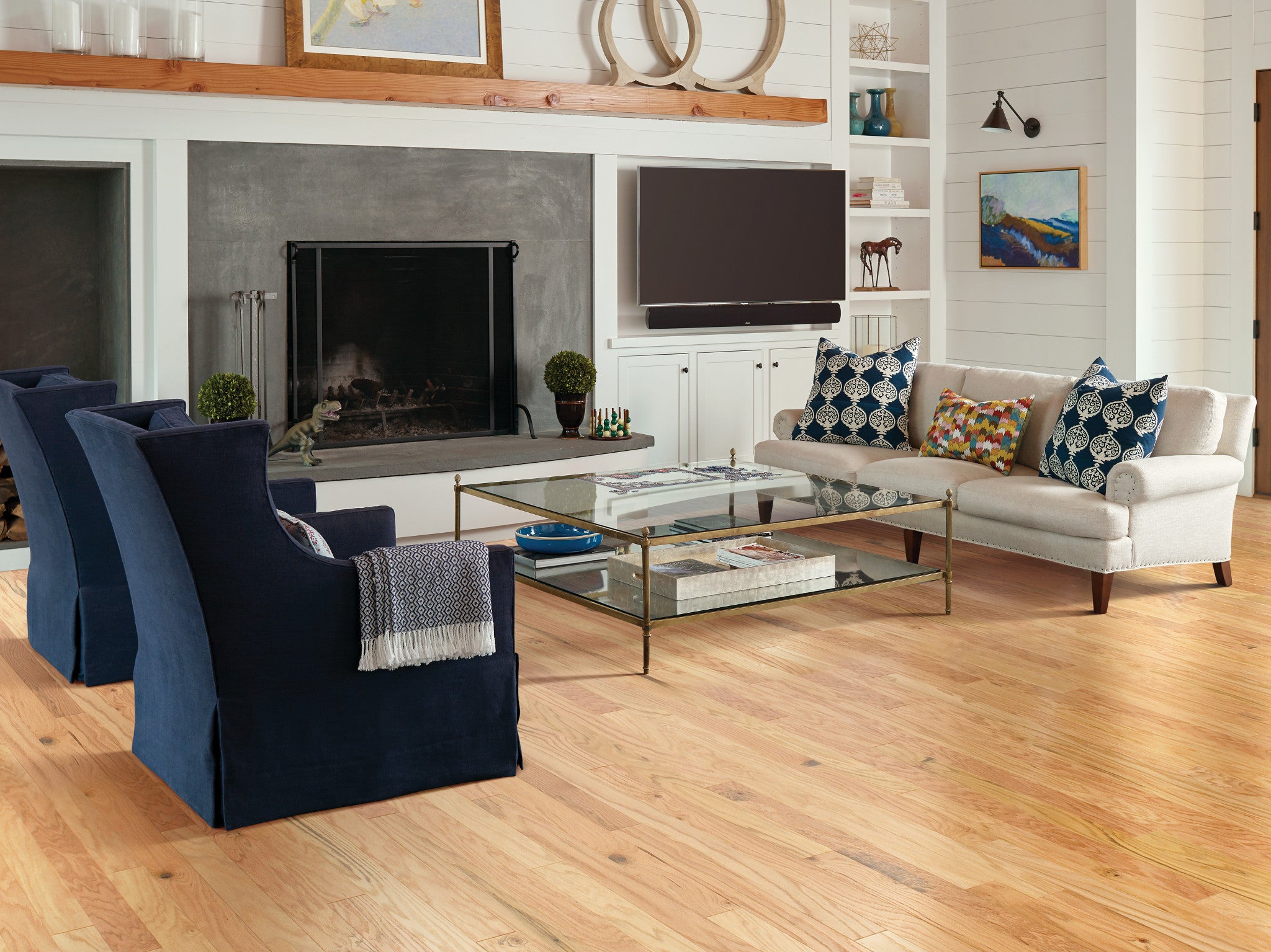 Arden Oak 3.25" Wide Rustic Natural Engineered Hardwood Plank, 3/8" Thick, Micro Bevel Edge, EPIC Plus Collection