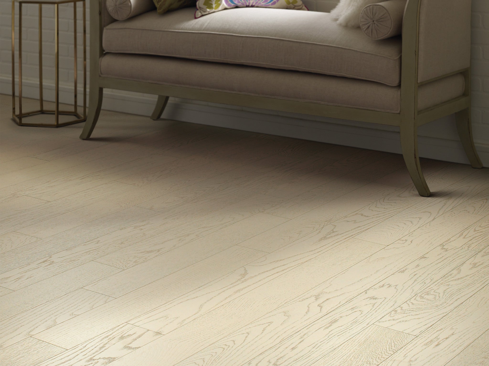 Gramercy Park Astor 5" Wide x 1/2" Thick Engineered White Oak Hardwood Flooring, Wirebrushed, UV Finish