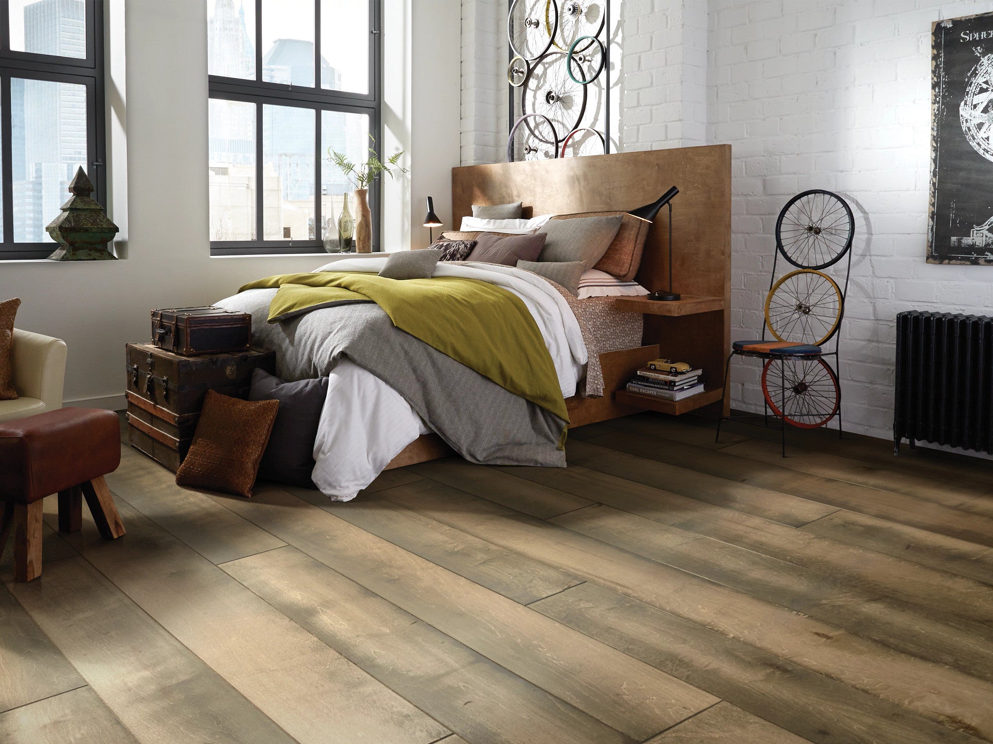 Landmark Maple 9.25" Engineered Hardwood Flooring - Independence Hall, Distressed Texture, 1/2" Thick, Water-Resistant - ShippingFloors