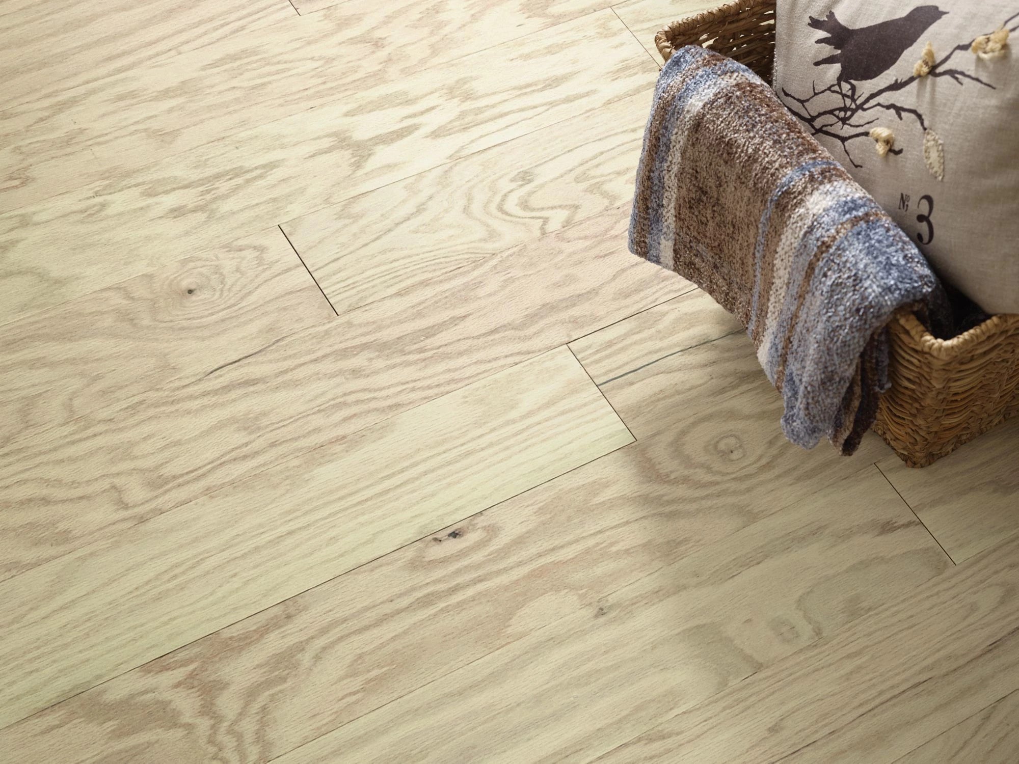 Eclectic Oak Modern 4.94" Wide Engineered Red Oak Hardwood Flooring with Repel Water-Resistant Finish, EPIC Plus Collection