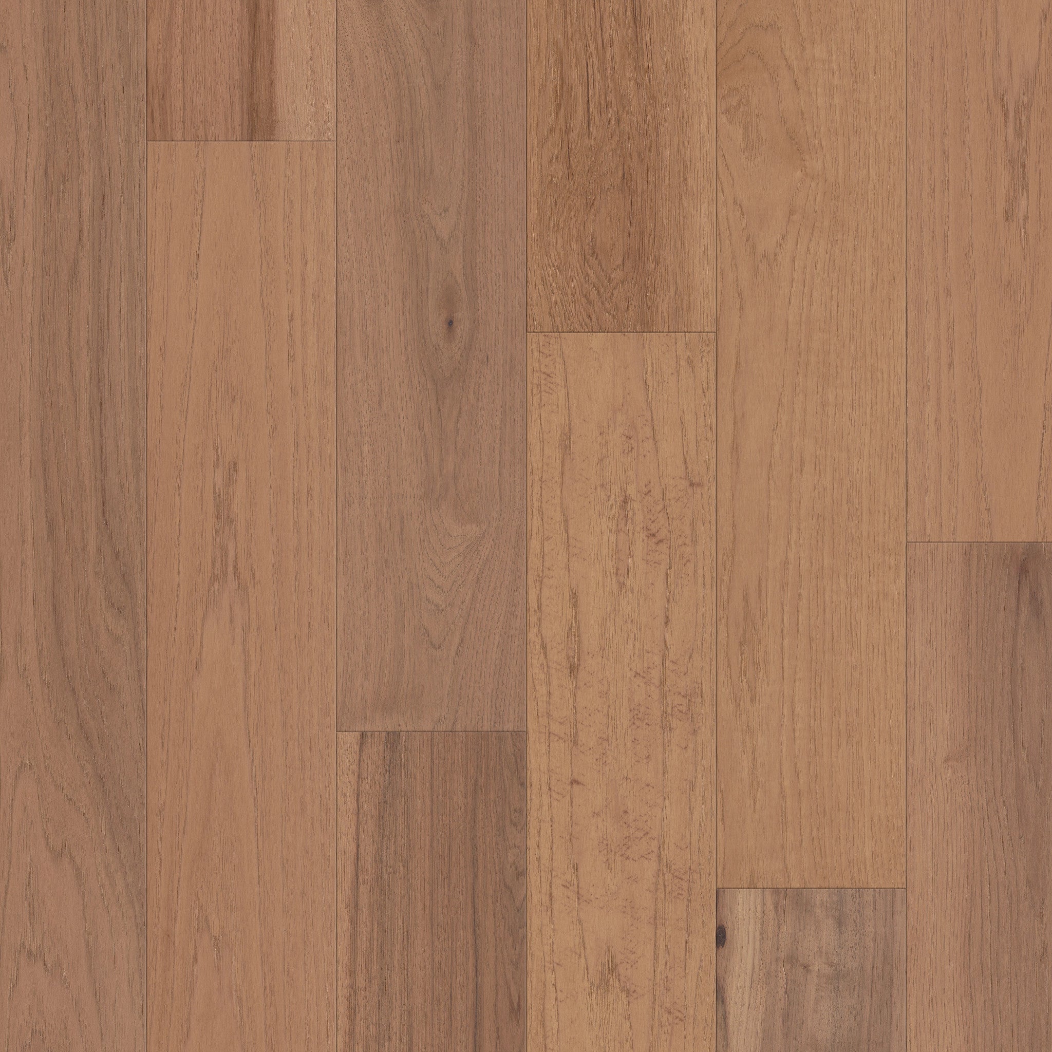 Shaw Floors Exploration Hickory Engineered Hardwood 6.38" Wide Plank - Dune, Water-Resistant, Repel Finish