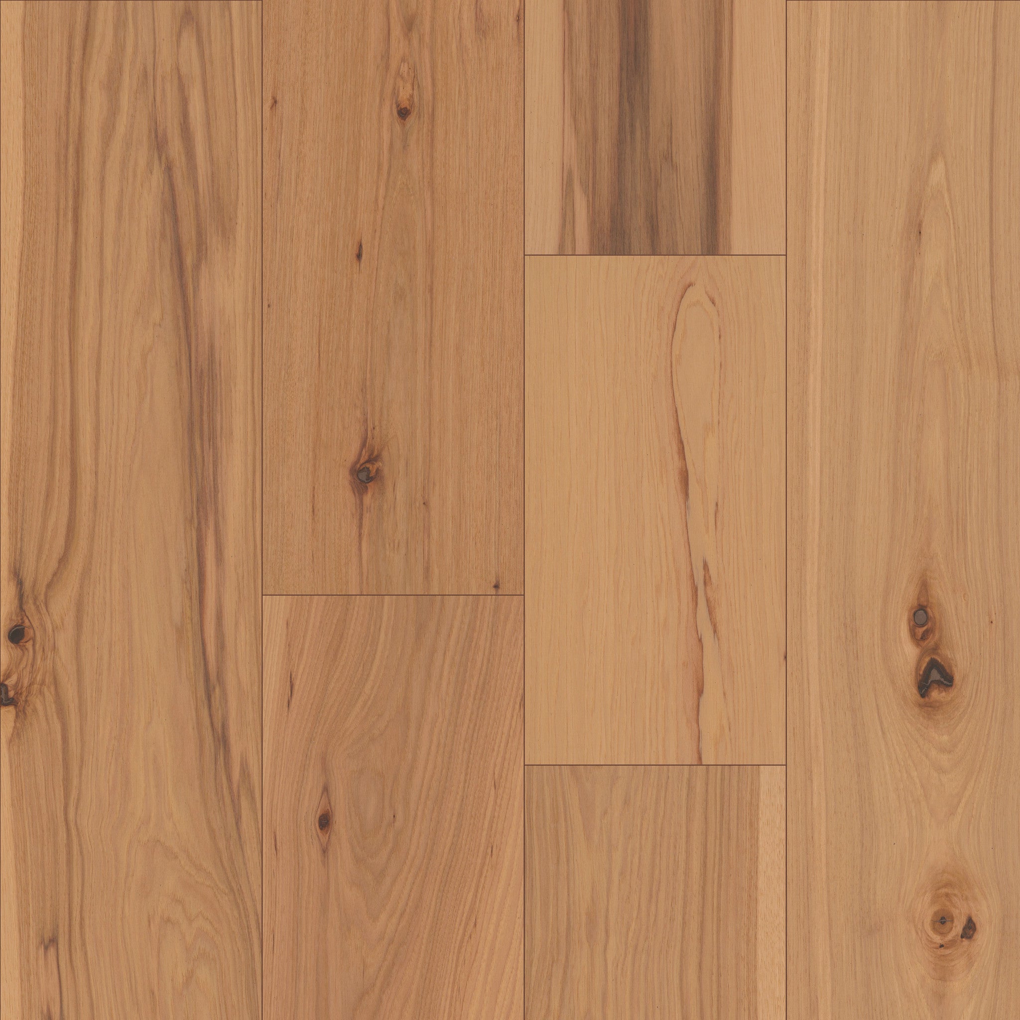 Landmark Sliced Hickory Engineered Hardwood Flooring, 9.25" Wide Planks, 1/2" Thick, Acadia, Water-Resistant