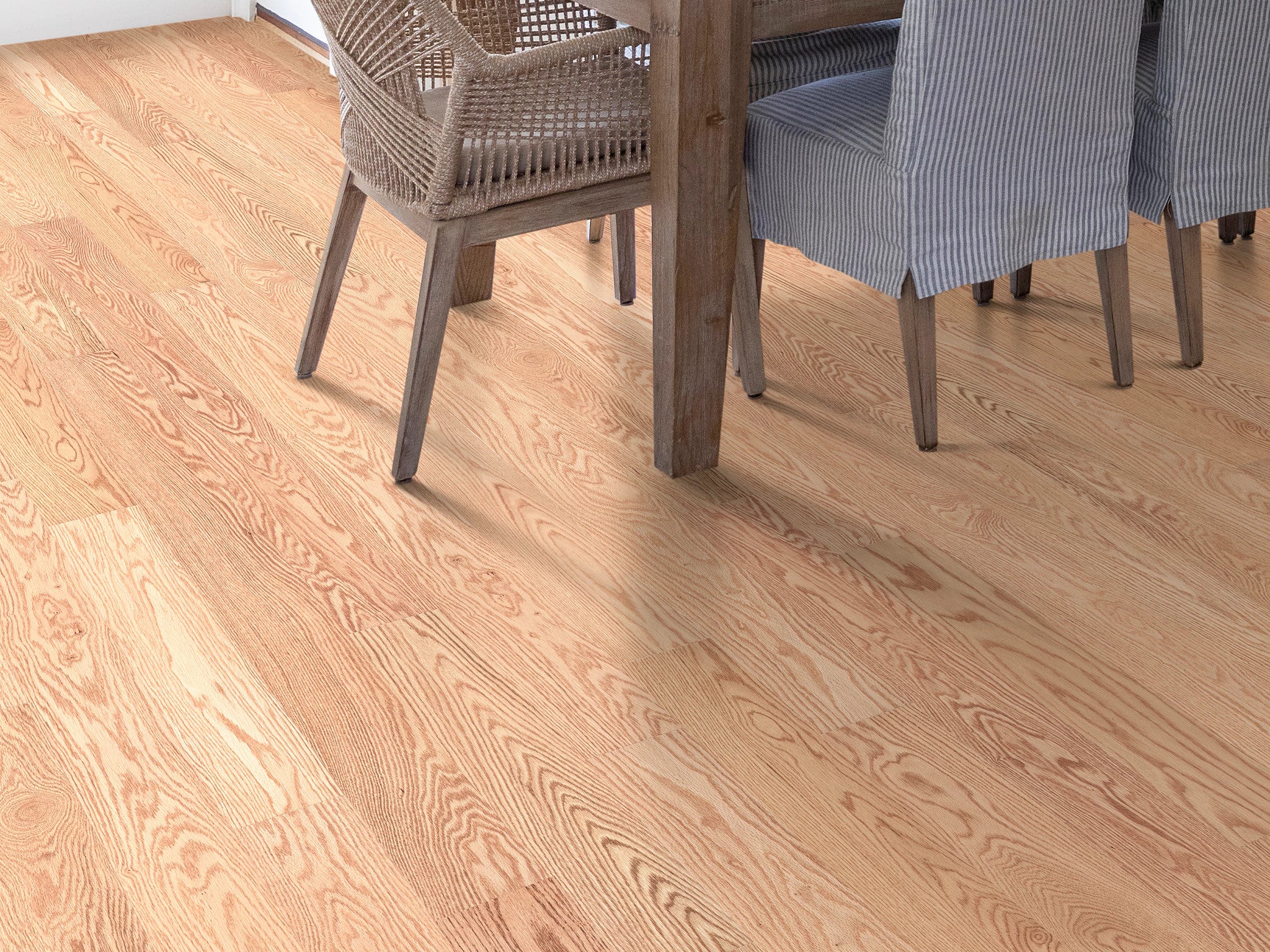 Natural Classics Red Oak 5" Engineered Hardwood Flooring - 9/16" Thick, UV Aluminum Oxide Finish, Variable Length Planks