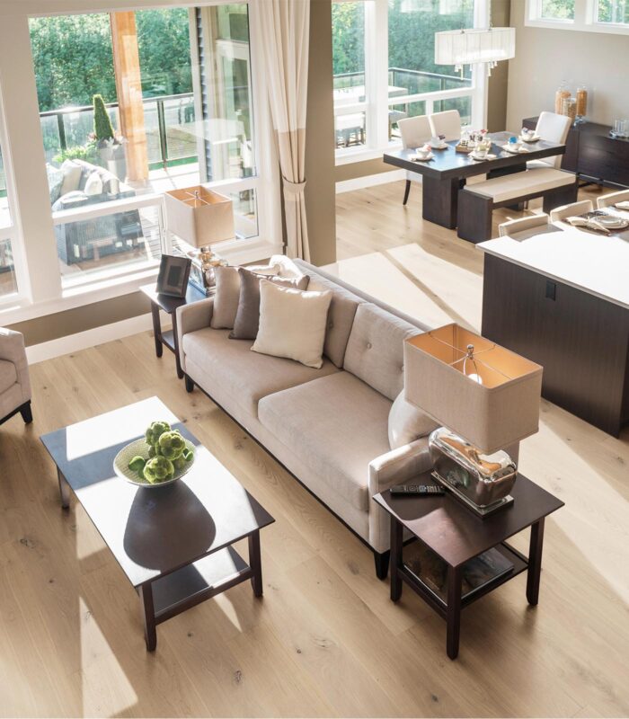 Snowdon European Oak Flooring – Hand-Stained, 7.5" to 11.5" Wide, 72" to 96" Long, 9/16" to 7/8" Thick, UV Oil/Urethane