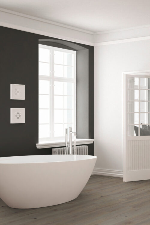 Whitsundays Engineered Hardwood Flooring - Western European Oak, Warm Grey, Smooth/Brushed, 7.5"-11.5" W, 72"-96" L, 9/16"-7/8" Thick, Tongue & Groove/5G
