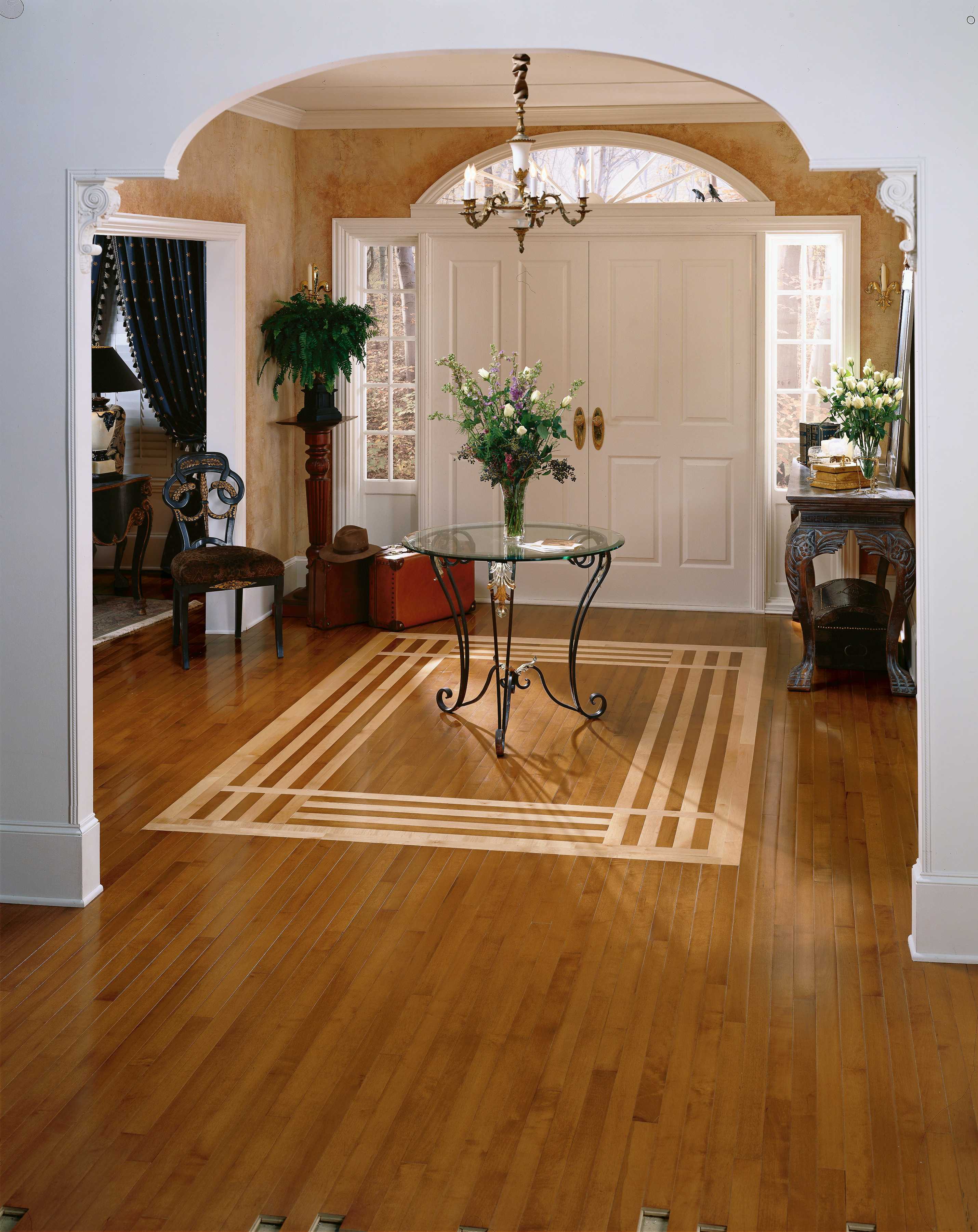 Plano Gunstock Maple Solid Hardwood Flooring, 2-1/4" Wide Planks, 3/4" Thick, High Gloss, Varying Lengths, USA-Made