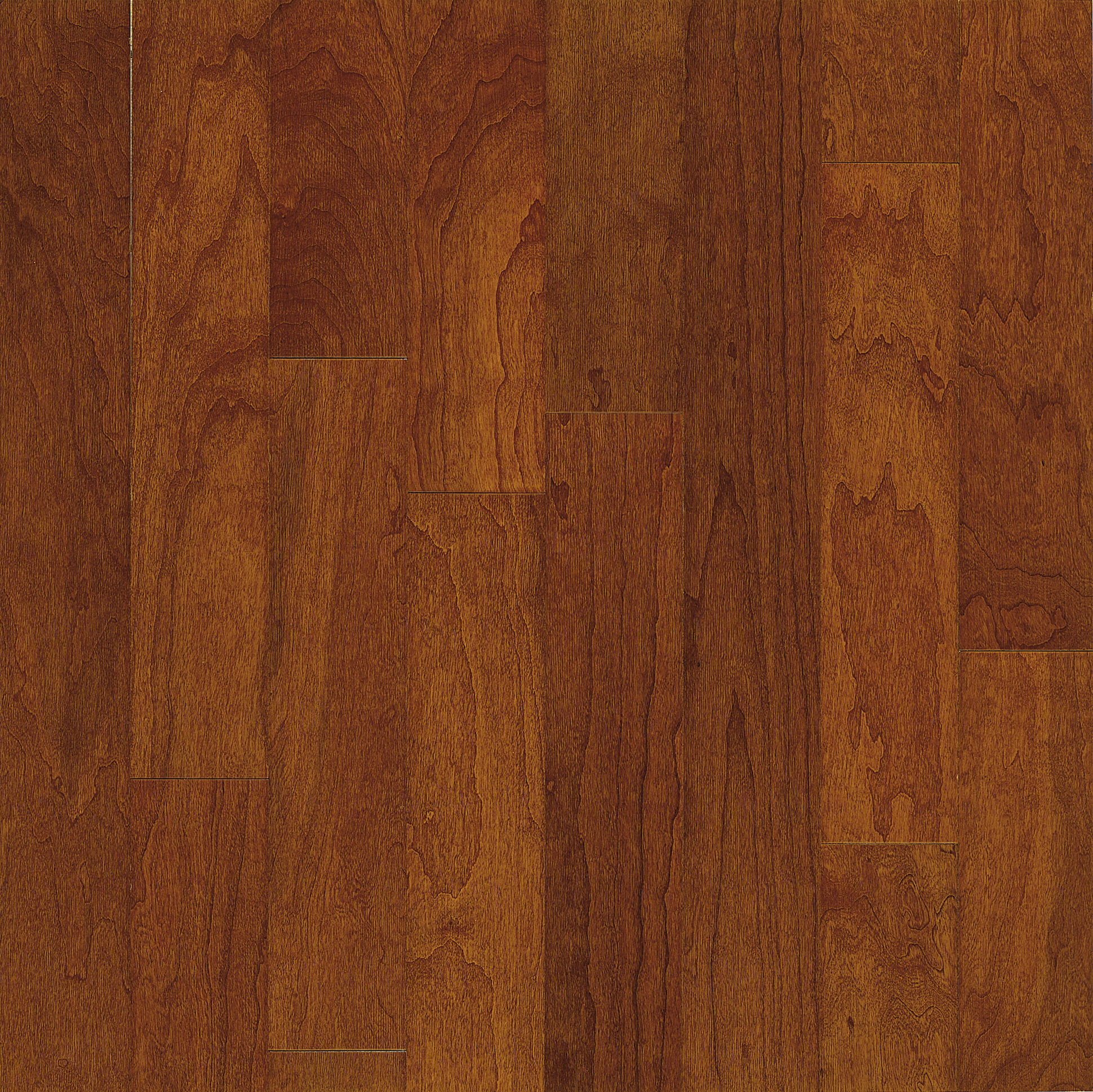 Bronze 5" Cherry Engineered Hardwood Flooring, 10"-48" Planks, Medium Brown Gloss, Turlington Lock&Fold, 22 sq ft/box - ShippingFloors