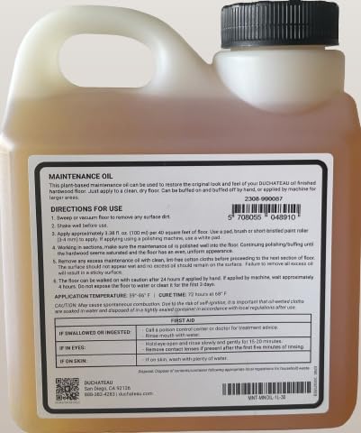 DuChateau Clear Maintenance Oil - ShippingFloors