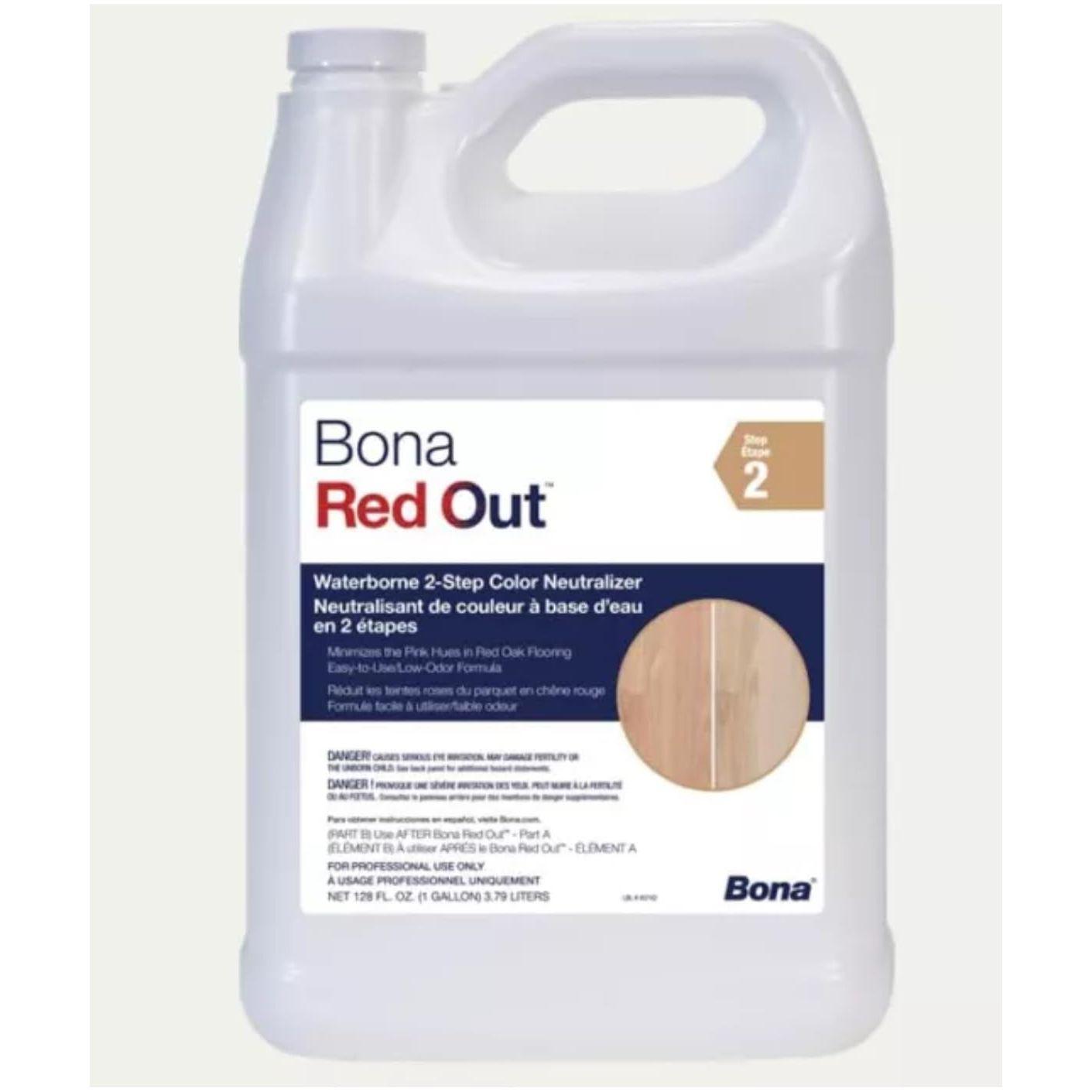 Bona Red Out Waterborne 2-Step Color Neutralizer Parts 1 and 2 737025022211