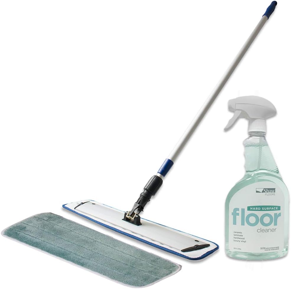 Shaw Floors Vibrant Micro Fiber Mop Hardwood and Laminate Cleaning Kit w/Cleaner + Pads 1 Wet/1 Dry - ShippingFloors
