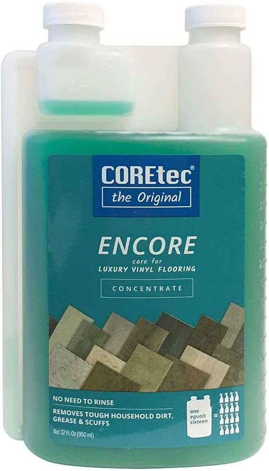 ENCORE 03Z78 Floor Cleaner Care for Luxury Vinyl Flooring Concentrate 32 oz (Refills 16x) - ShippingFloors