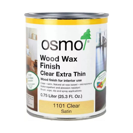 Osmo Wood Wax Finish Extra Thin, 1101 Clear - .750 Liter