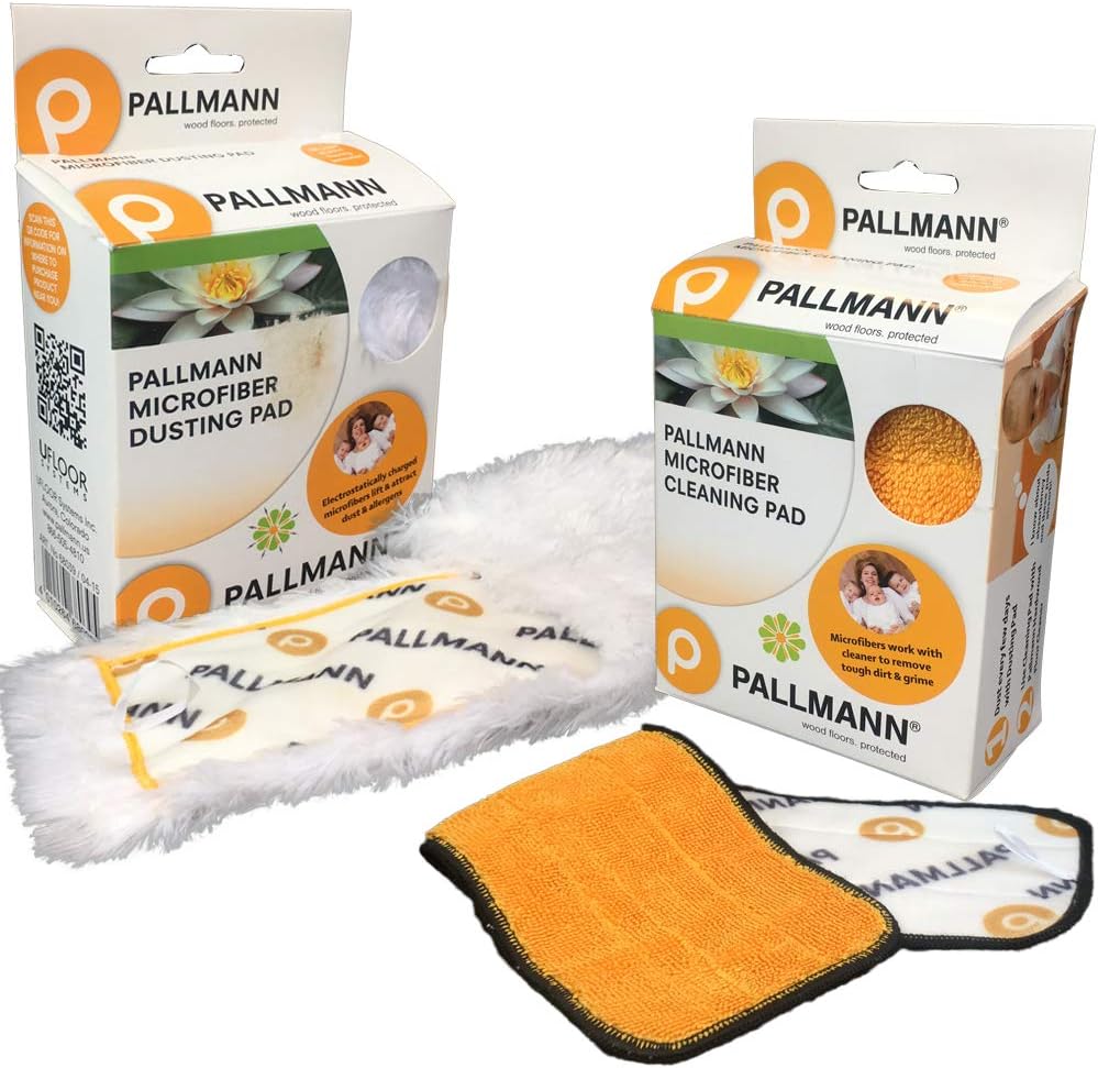 Pallmann New Microfiber Cleaning and Microfiber Dusting Replacement Pads. (Value Pack) - ShippingFloors